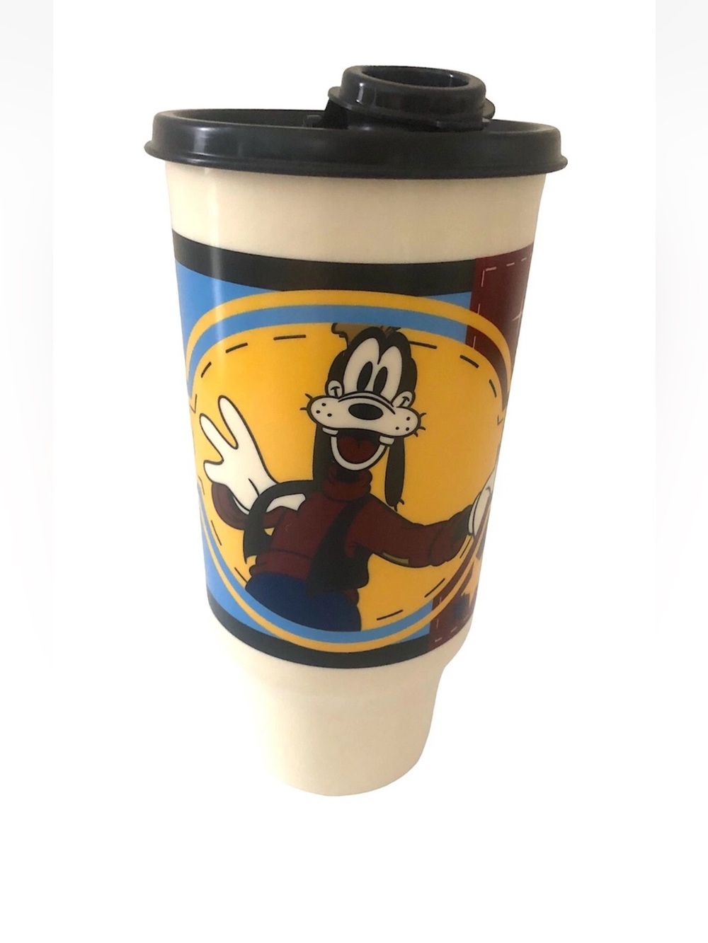 Tupperware Mickey Mouse Goofy & Donald Duck Disney Tumbler Cup 16oz Flip Lid